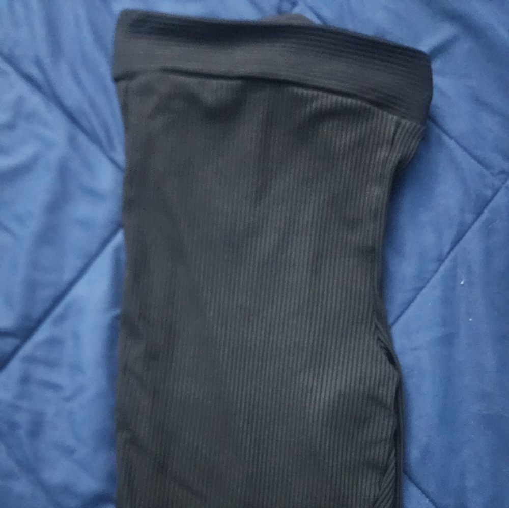 LOFT Black Ribbed Leggings